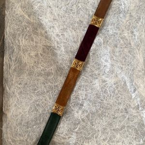 Brighton different color gold accent belt M